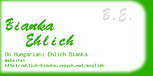 bianka ehlich business card